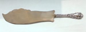 Old American Heavy Sterling Silver Cake Knife