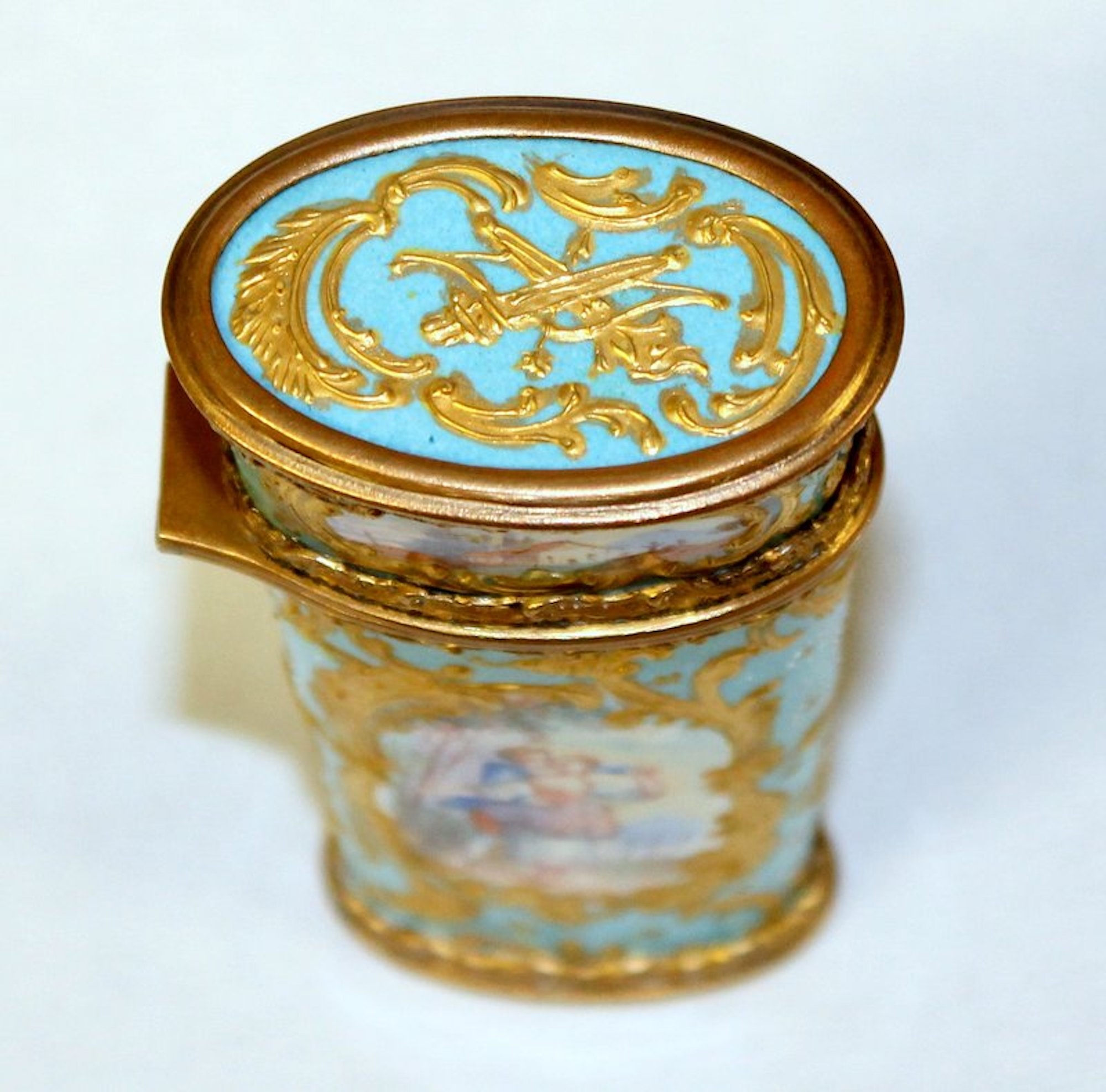 Antique English Gilt Enamel Etui or Necessaire - Image 2