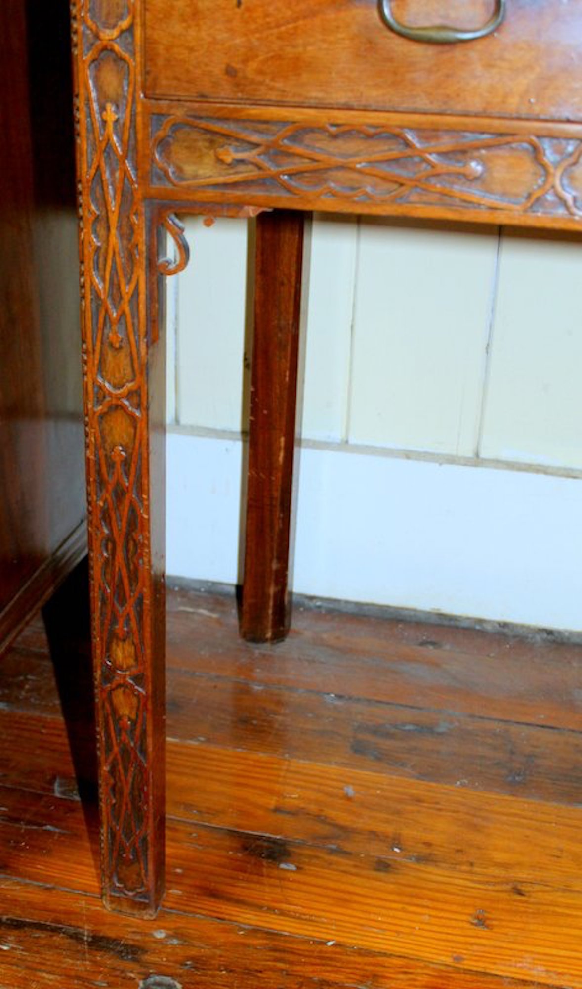Antique English George III Diminutive Size "Chinese Chippendale" Bookcase or Display Cabinet - Image 3