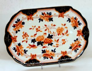 Antique English Brownfield Ironstone Imari Small Platter