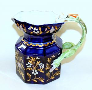 Antique English Mason's Ironstone Cobalt "Fenton" Jug