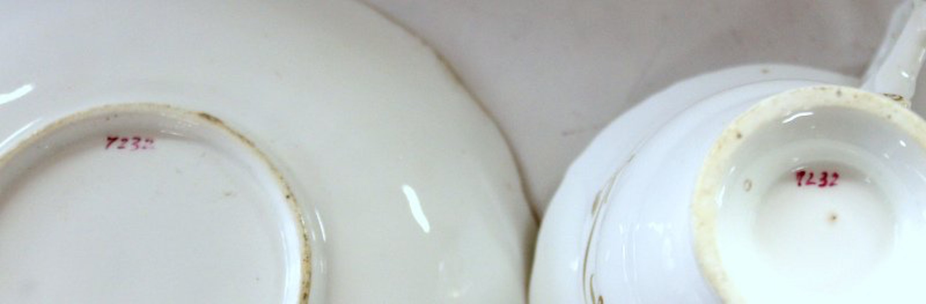 Antique English S. Alcock Hand Painted Porcelain Scenic Cup and Saucer - Image 8