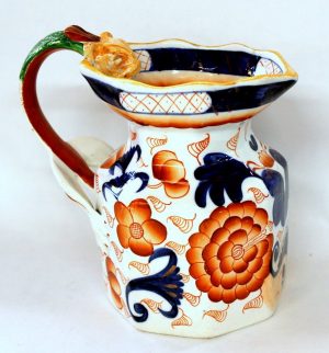 Antique English Ironstone "Gaudy Butch" Imari "Fenton" Jug